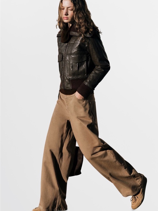 Mango Pants - Mango Wide-Leg Pants in Tan